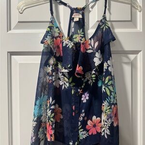Arizona Jean Company Navy Floral Camisole
